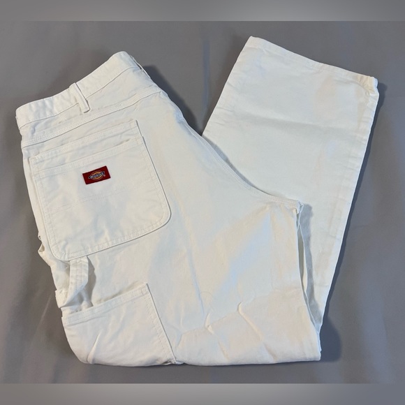 Dickies Other - Dickies Carpenter Painter Pants Mens 40X30 White Straight Leg Canvas Y2K